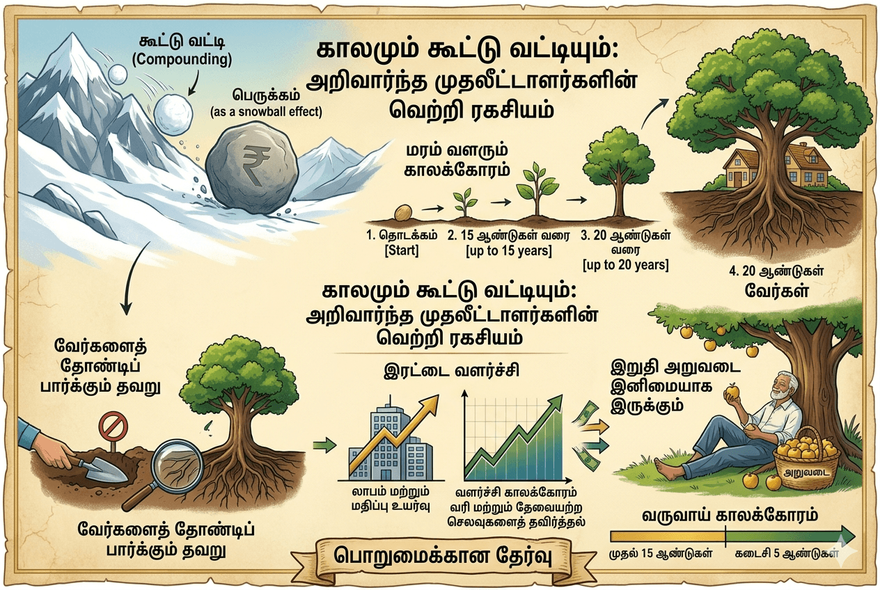 கோடீஸ்வரராக வேண்டுமா? உங்களுக்குத் தேவை அதிகப் பணம் அல்ல; அதிகப் பொறுமைதான்! - முதலீட்டு ரகசியங்கள்