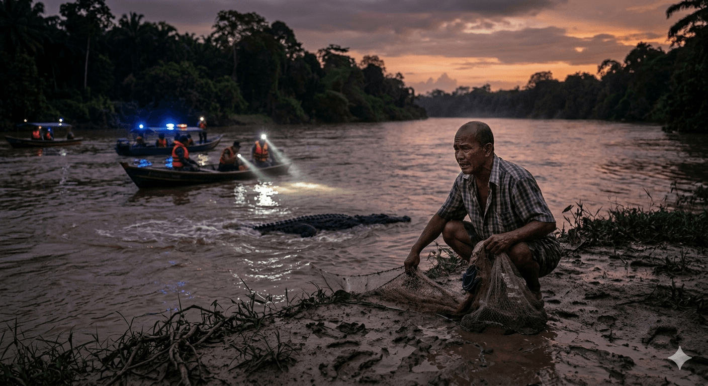 மலேசியாவில் தந்தை கண்முன்னே நடந்த கொடூரம் - ஆற்றுக்குள் மகனை இழுத்துச் சென்ற முதலை!