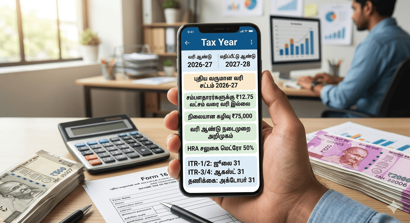 நாளை முதல் புதிய வருமான வரி விதிகள் அமல்; ₹12.75 லட்சம் வரை வரி இல்லை!