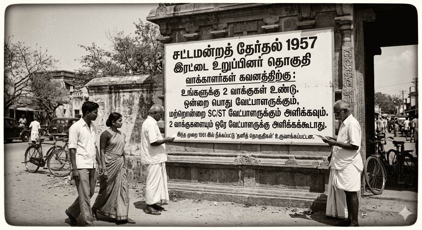 ஒரே தொகுதியில் இரண்டு எம்.எல்.ஏ-க்கள்: தமிழகத்தின் சுவாரஸ்ய தேர்தல் வரலாறு!