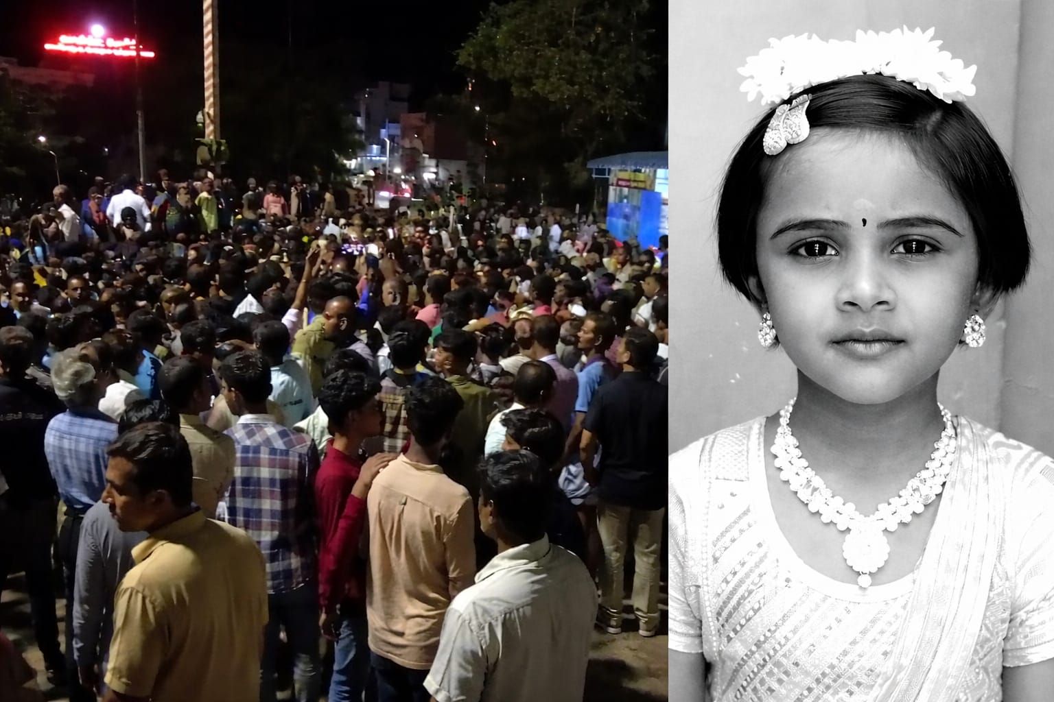 தென்காசியில் பள்ளி வளாகத்திற்குள் கார் மோதி 4 வயது மாணவி உயிரிழப்பு: உறவினர்கள் விடிய விடிய சாலை மறியல்!