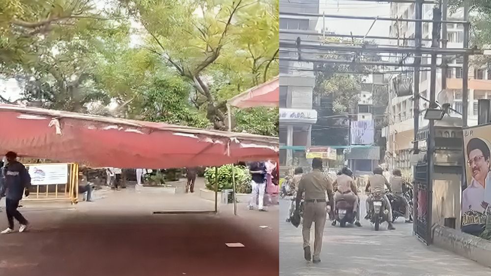 அண்ணா அறிவாலயத்தில் நிறுத்தப்பட்ட வெற்றிக் கொண்டாட்ட ஏற்பாடுகள்; வெளியேறிய தொண்டர்கள்!
