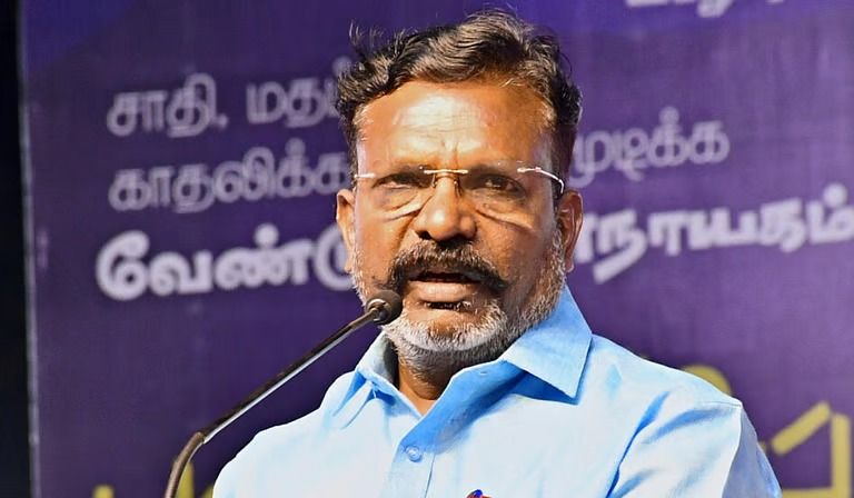 விஜய்யை கைப்பாவையாக மாற்ற பாஜக முயற்சி - ஆளுநரின் செயல்பாடுகளைக் கண்டிக்கும் திருமாவளவன்
