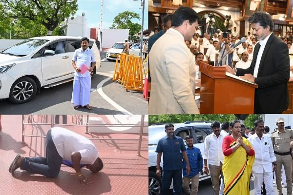 மண்டியிட்ட எம்எல்ஏ... மறந்த சான்றிதழ்... மௌனம் காத்த எதிர்க்கட்சி... கண்டுகொள்ளாத உதயநிதி: 17-வது சட்டப்பேரவை கூட்டத்தொடரின் முதல் நாள் ஹைலைட்ஸ்!