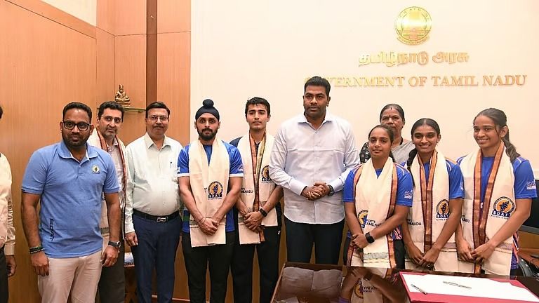 காலையில் நேரு ஸ்டேடியம்... கையில் வாட்ஸாப் குரூப்! 2028 ஒலிம்பிக் தனிநபர் பதக்க வேட்டைக்கு அமைச்சர் ஆதவ் அர்ஜுனா வியூகம்!