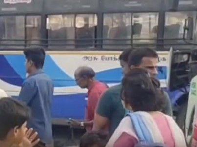 "கர்நாடகா செல்லும் தமிழக அரசுப் பேருந்துகள் ரத்து: பயணிகள் கடும் அவதி!"