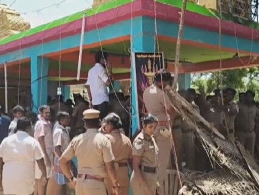 "புதுக்கோட்டை வளவம்பட்டி மூங்கில் அய்யனார் கோயில் தேரோட்டம் ரத்து: பட்டியலின மக்களுக்கு வழிபாட்டு உரிமை மறுக்கப்பட்டதால் நடவடிக்கை!"