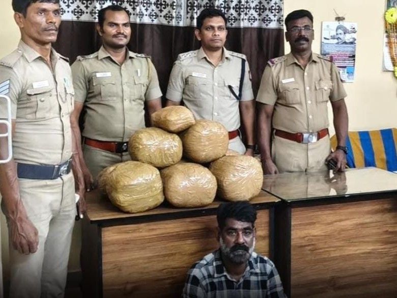 "ஆந்திராவில் இருந்து லாரியில் கஞ்சா கடத்தல்!": மணலி போலீசார் அதிரடி கைது!