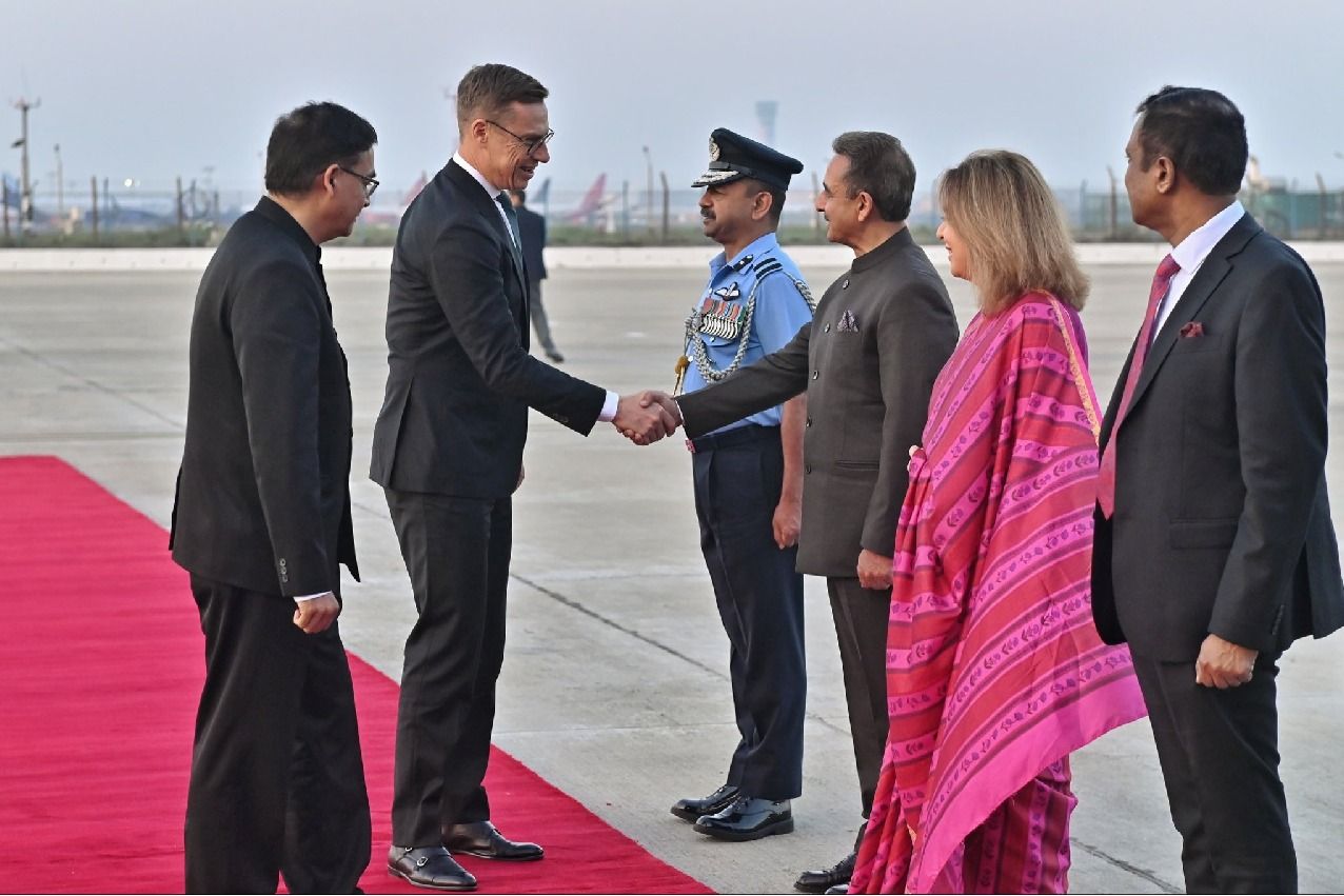 இந்தியா வந்தடைந்தார் பின்லாந்து அதிபர் ஸ்டப்: ராணுவ மரியாதையுடன் வரவேற்பு!