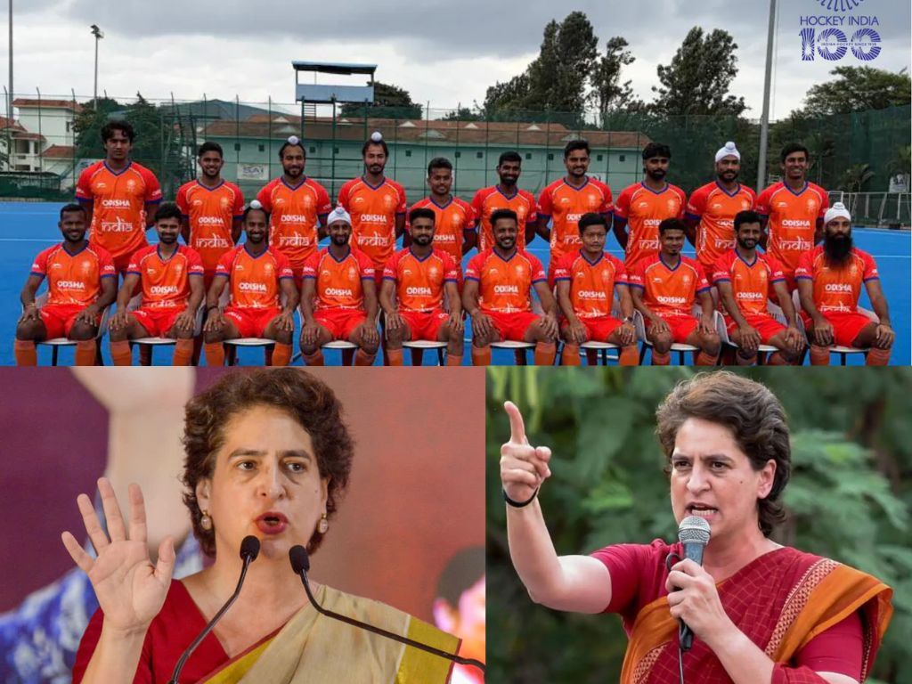 இந்திய ஹாக்கி அணிக்கு காவி ஜெர்சி.. பிரியங்கா காந்தி கடும் எதிர்ப்பு!