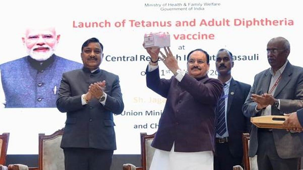 உள்நாட்டிலேயே உருவான 'டிடி' தடுப்பூசியை அறிமுகம் செய்தார் மத்திய அமைச்சர் ஜே.பி. நட்டா!