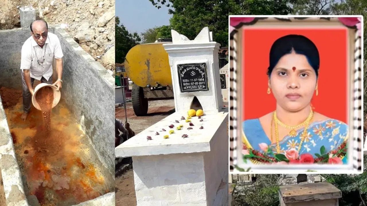 "மண்ணுக்குள் சென்றாலும் உன் மடி சாய வேண்டும்!" - மறைந்த மனைவிக்கு அருகிலேயே தனக்கான கல்லறையையும் கட்டி முடித்த கணவன்!