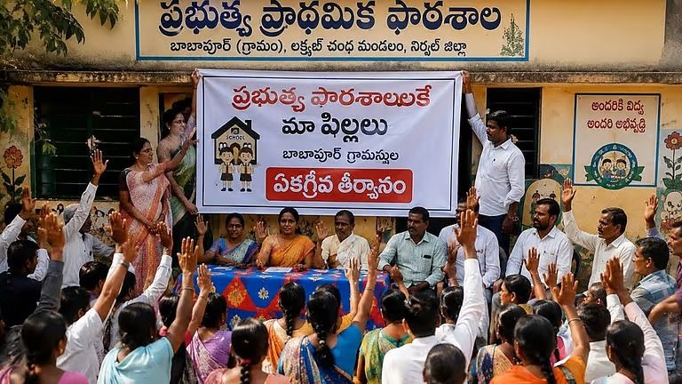 தனியார் பள்ளிகளுக்கு டாட்டா! அரசுப் பள்ளியில் மட்டுமே பிள்ளைகளை சேர்ப்போம் – தெலங்கானா கிராம மக்களின் அதிரடித் தீர்மானம்!