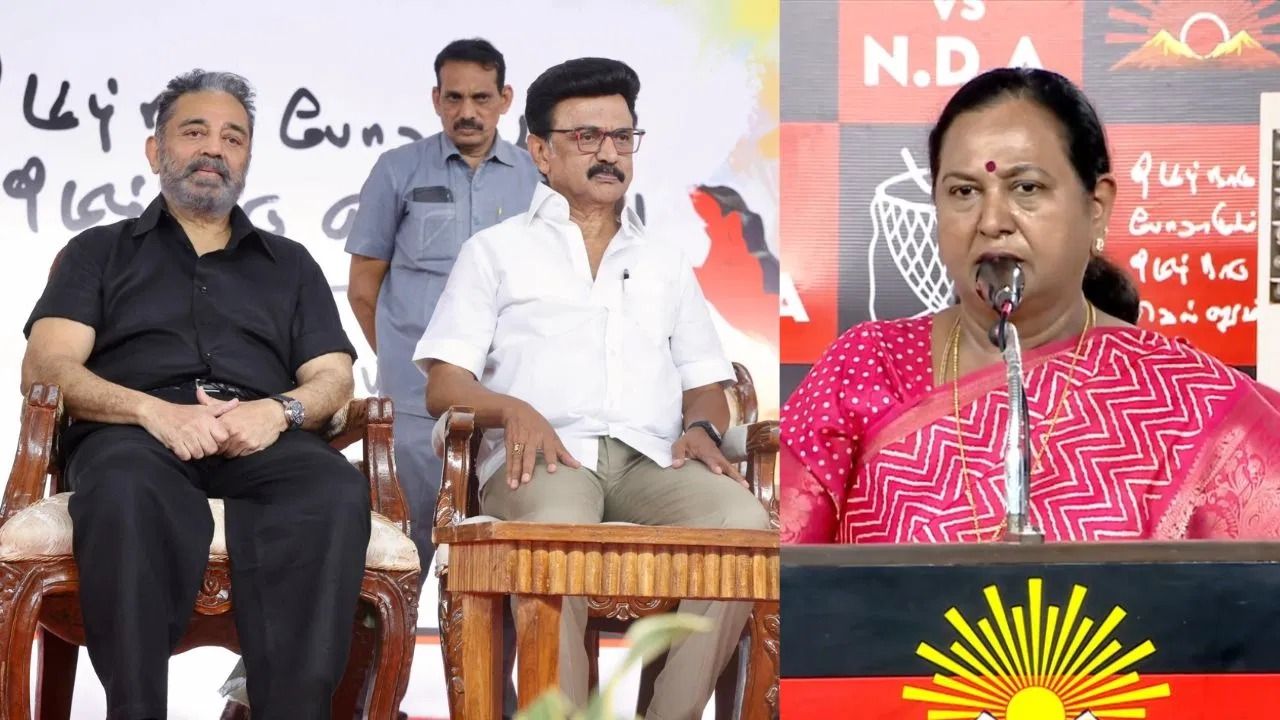 விஜய் ஒரு 'லிட்டில் பாய்': சேலம் ரோடு ஷோவில் சீறிய பிரேமலதா விஜயகாந்த் - ஸ்டாலினுடன் இணைந்து அதிரடிப் பிரச்சாரம்!