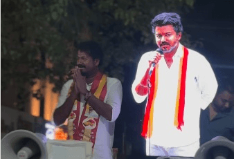 விஜய் நேரில் வராத குறையைத் தீர்க்க ஏஐ மூலம் தவெகவினர் நூதன பிரச்சாரம்